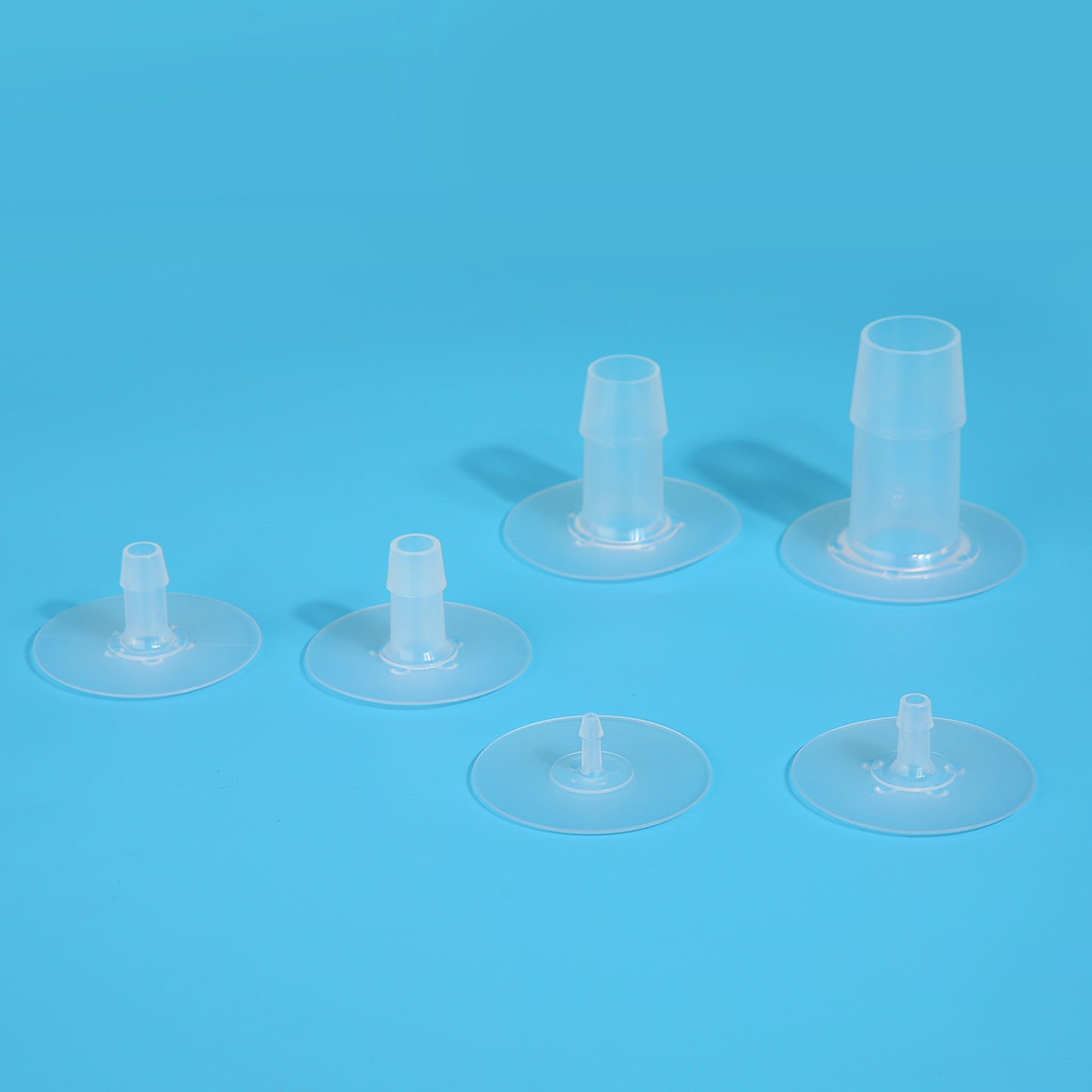 Lifemeta™ Bag Port Disc Barb with Dimples Polyolefins/PO, 10/pk