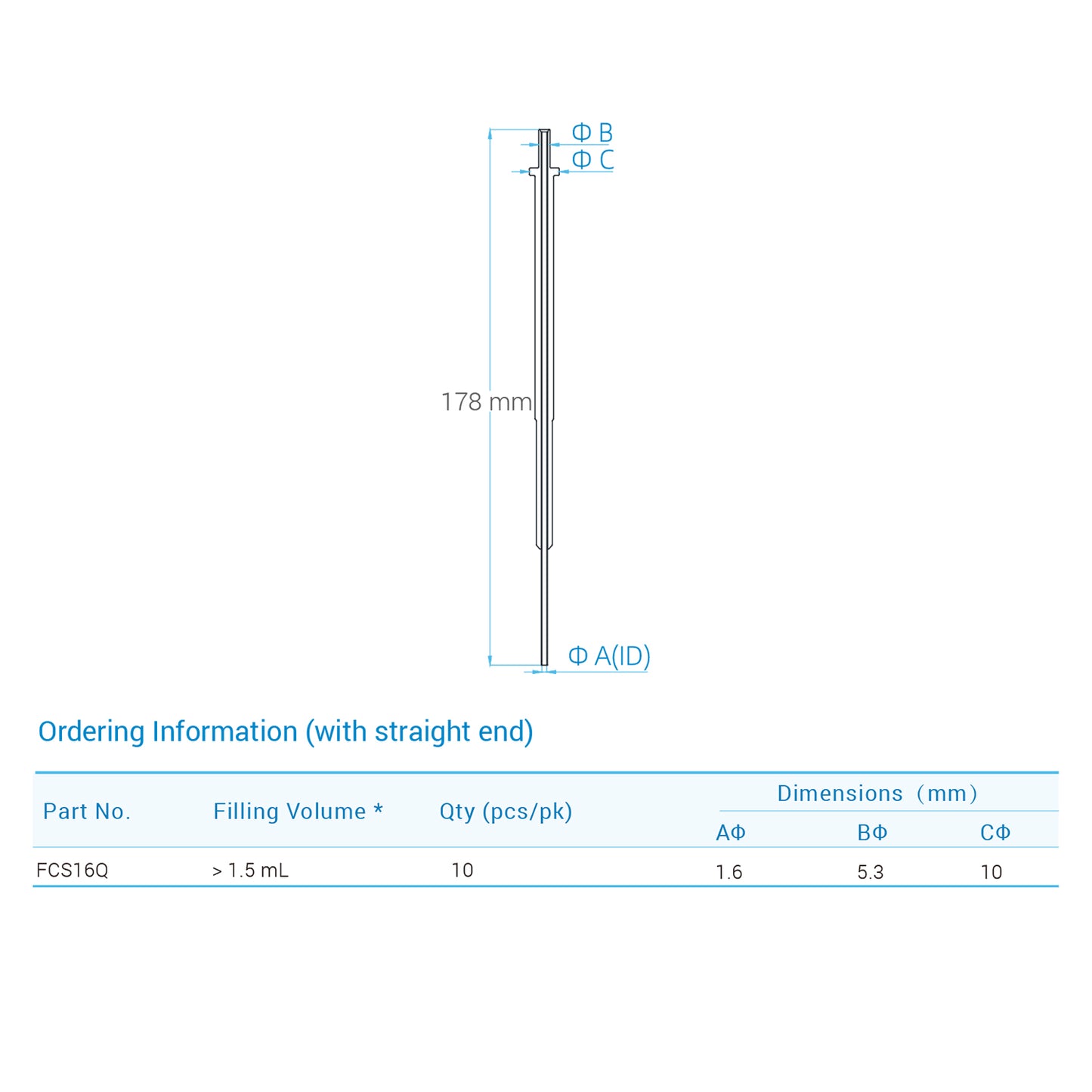 Lifemeta™ FCS Single-Use Filling Needle, 10/pk