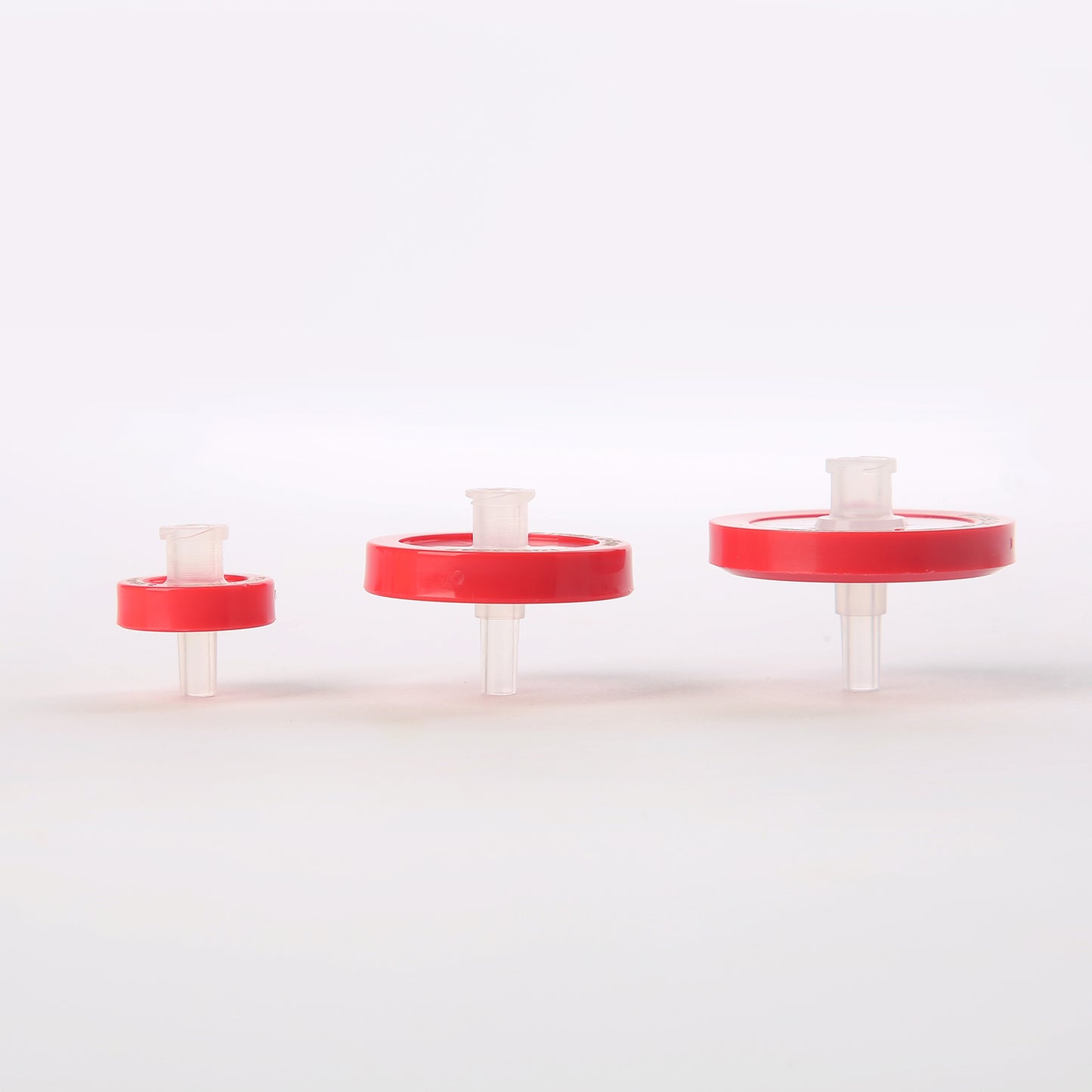 Red Hydrophilic PTFE Syringe Filters Non-sterile 100pcs/pk