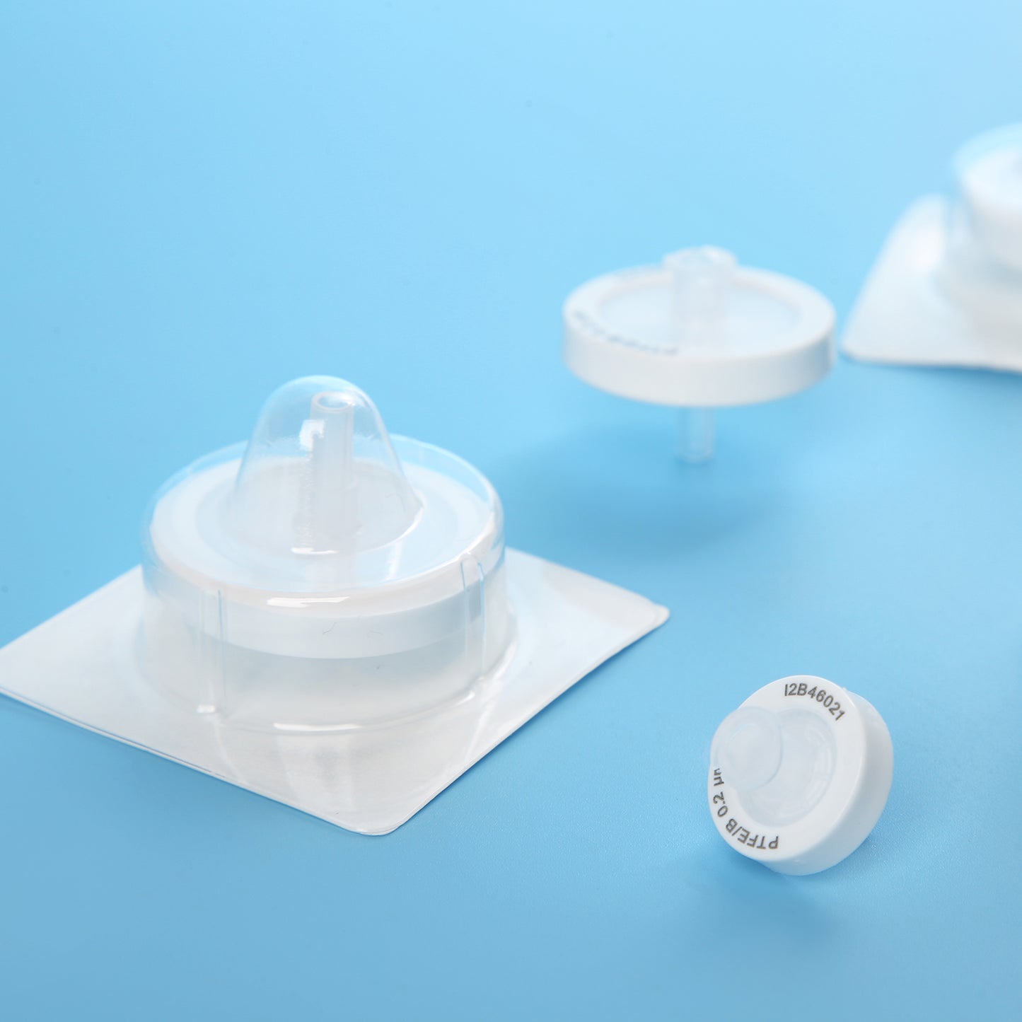 0.2μm Hydrophobic PTFE Syringe Filters for Air Venting, Sterile or Autoclavable, 100/pk