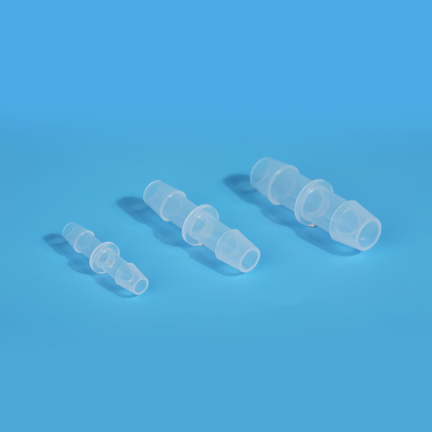 Polypropylene(PP) Pharmaceutical Straight Tube Fittings Equal Barbed 50/pk