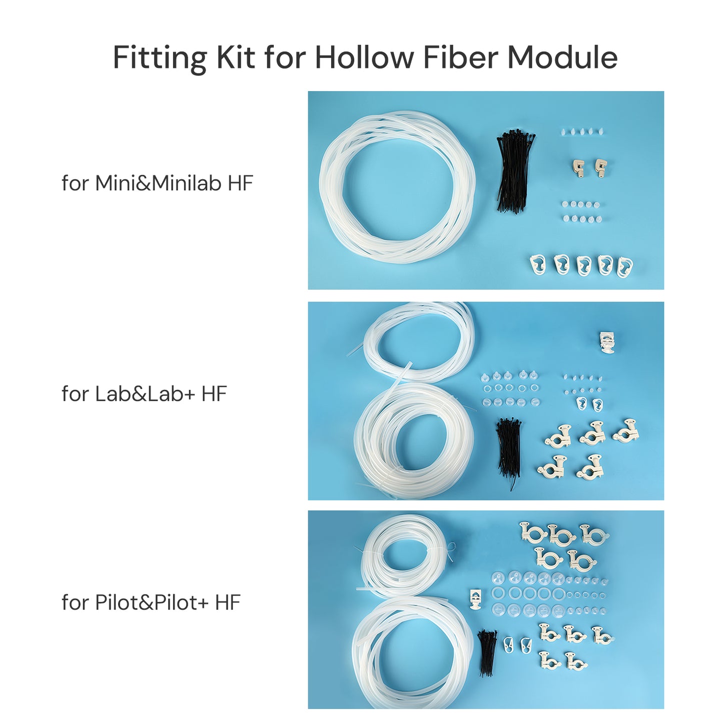 Lab Hollow Fiber Filter TFF mPES Membrane, Ultrafiltration, 1/pk