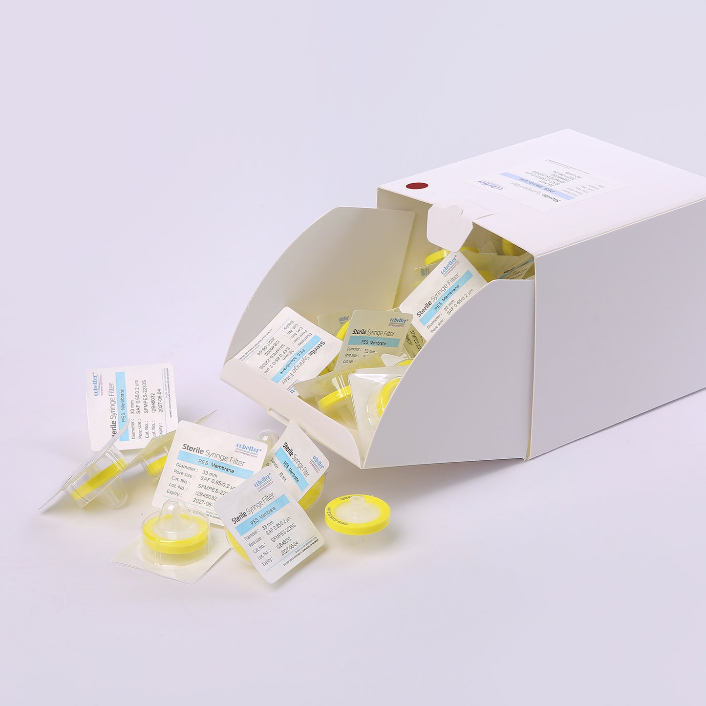 0.2μm PES Syringe Filters for Sterile Filtration, Sterile Individually Packed