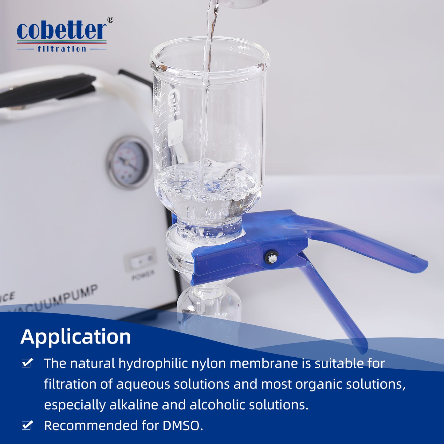 application of hydrophilic nylon disc membrane filter