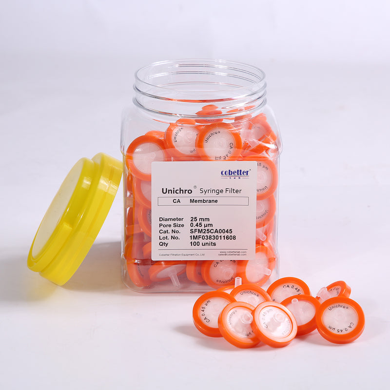 CA syringe filters 100 pcs per pk