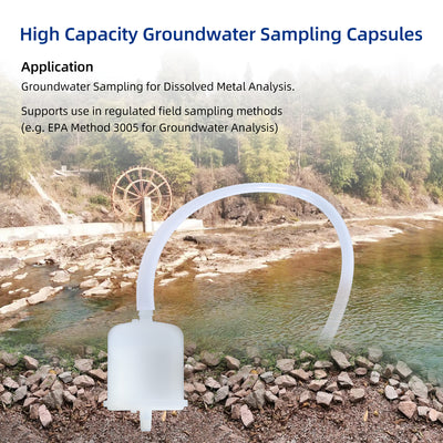PES groundwater sampling capsule filter 0.45 um applications