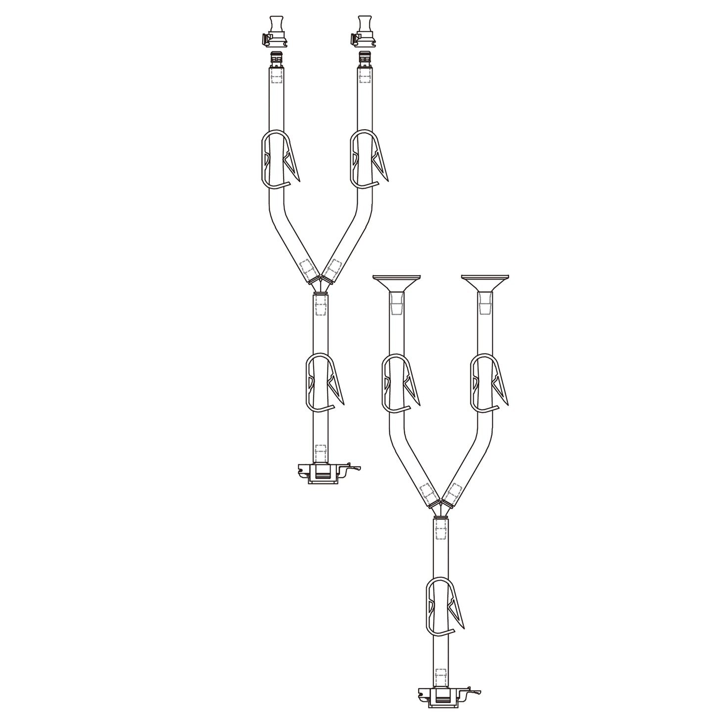 Lifecube™ SA Single-Use Y-line Transfer Sets with TPE Tubing and Plugs, 1 set/pk