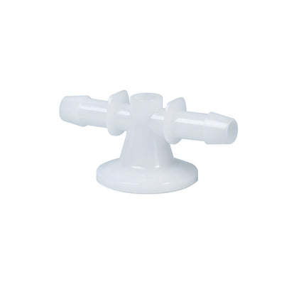 Tee pressure gauge white background