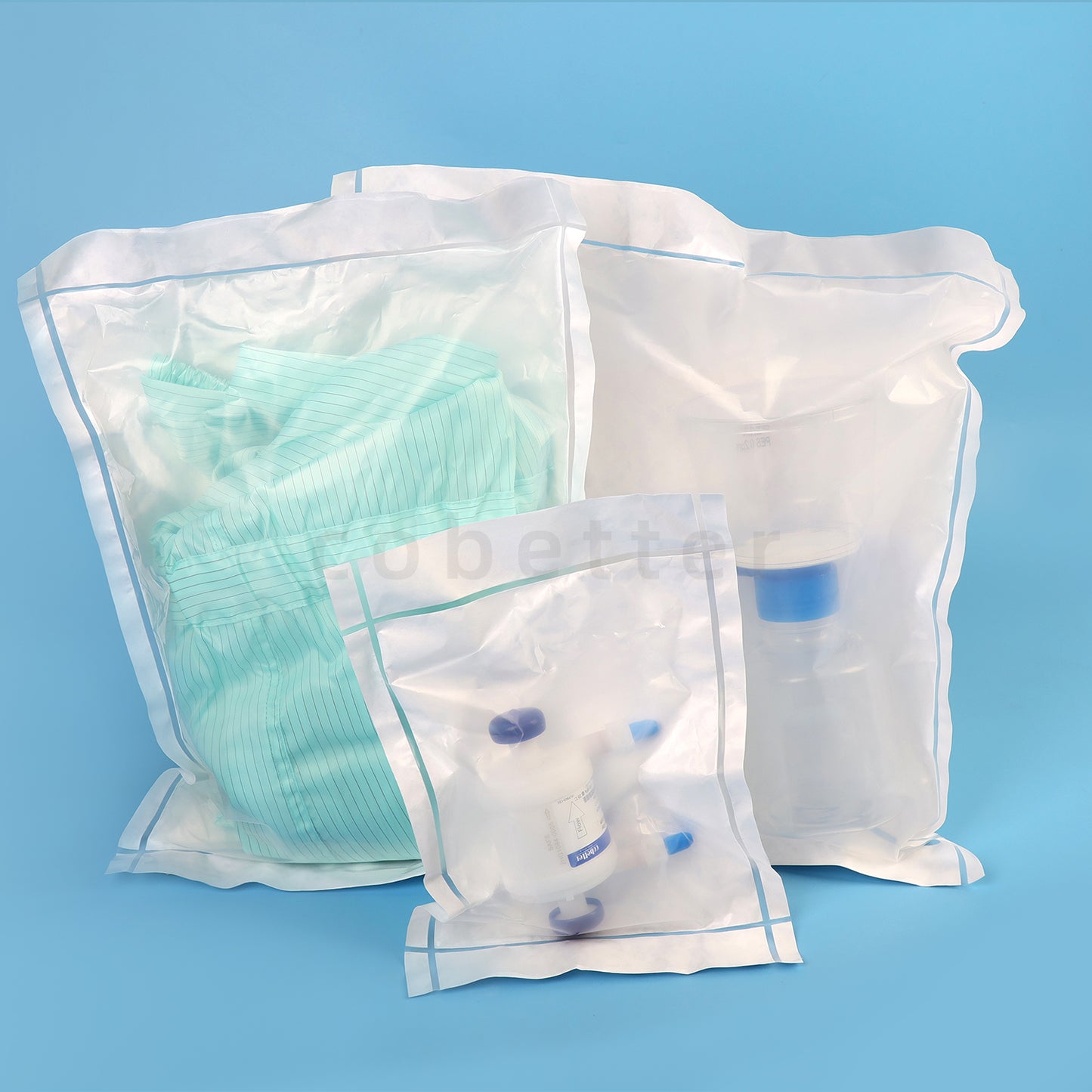 COBETTER Sterile Breathable Bags for Cleanroom Packaging, 50pcs/pk