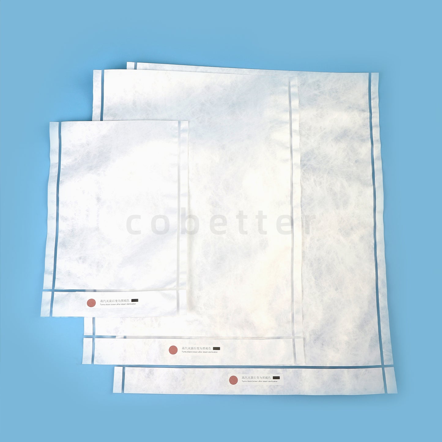 COBETTER Sterile Breathable Bags for Cleanroom Packaging, 50pcs/pk