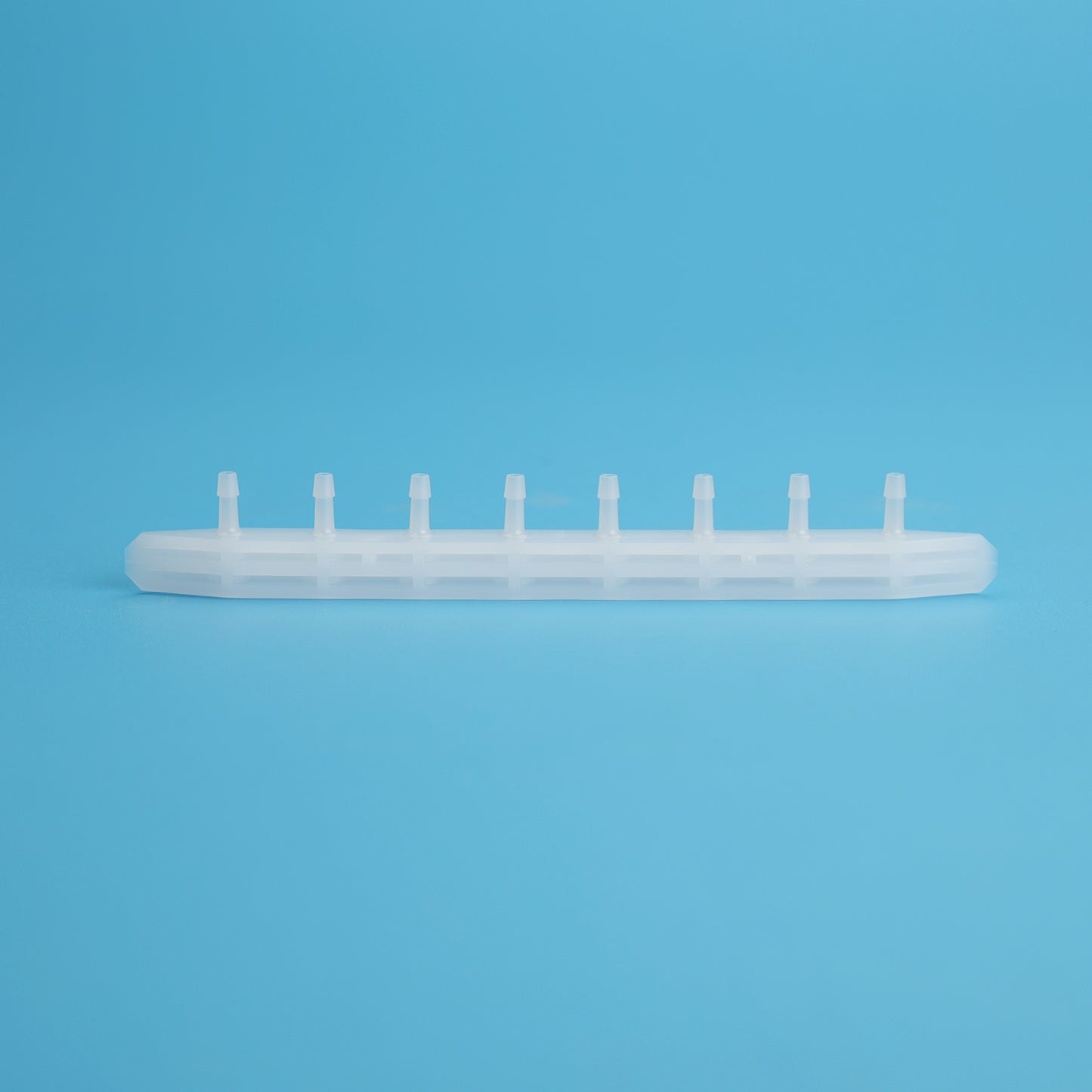 Pharmaceutical Boat Port Barbed, 8 Ports, Polyethylene/PE