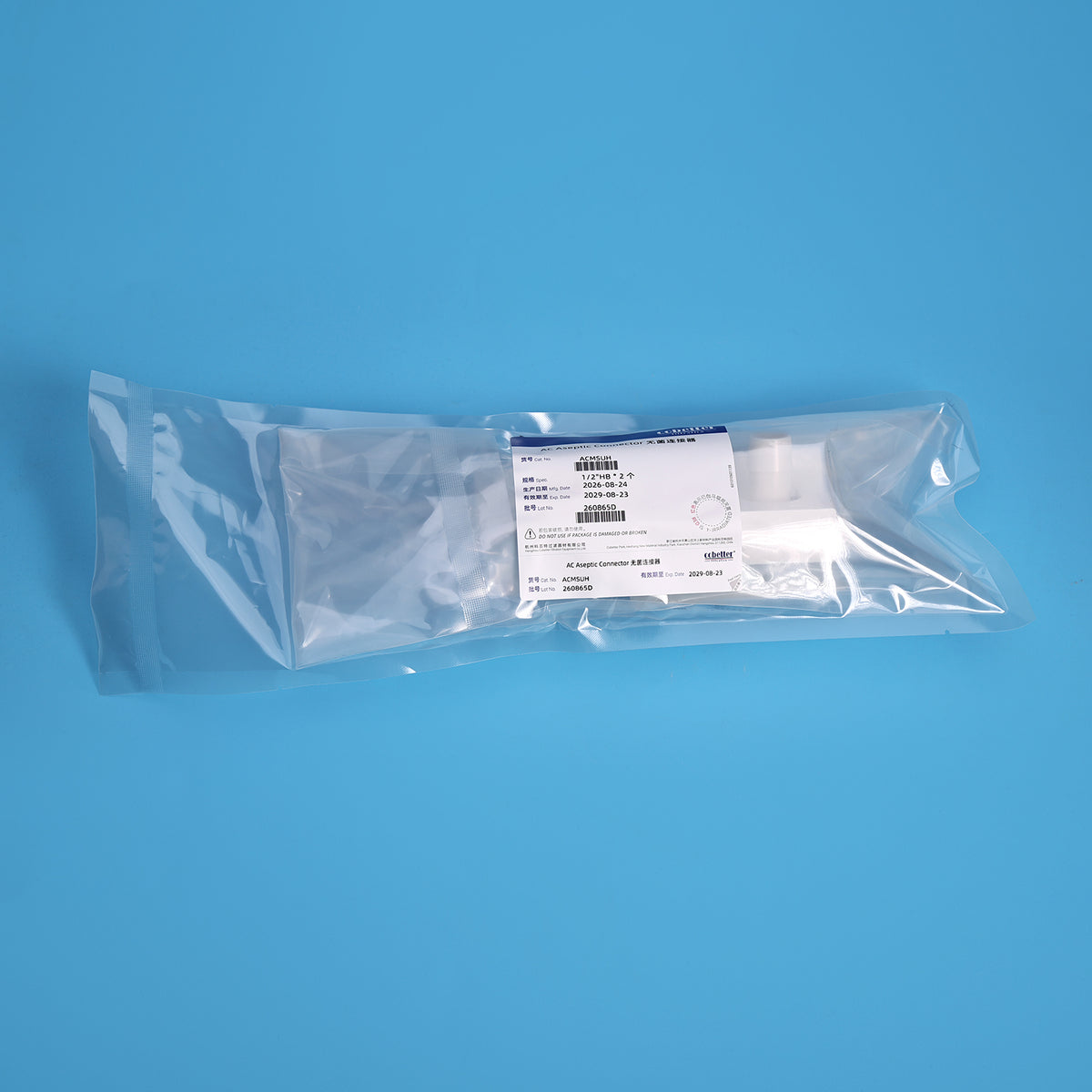 Lifemeta™ AC Single-Use Aseptic Connector - Electrode Version, Pack of 10