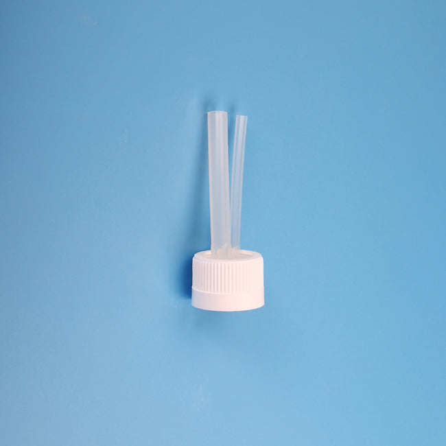 Molded Silicone Seal Cap, 38-430mm, Polypropylene Cap with Pt-cured Silicone Tubing, 2 ports, for Bottles and Carboys