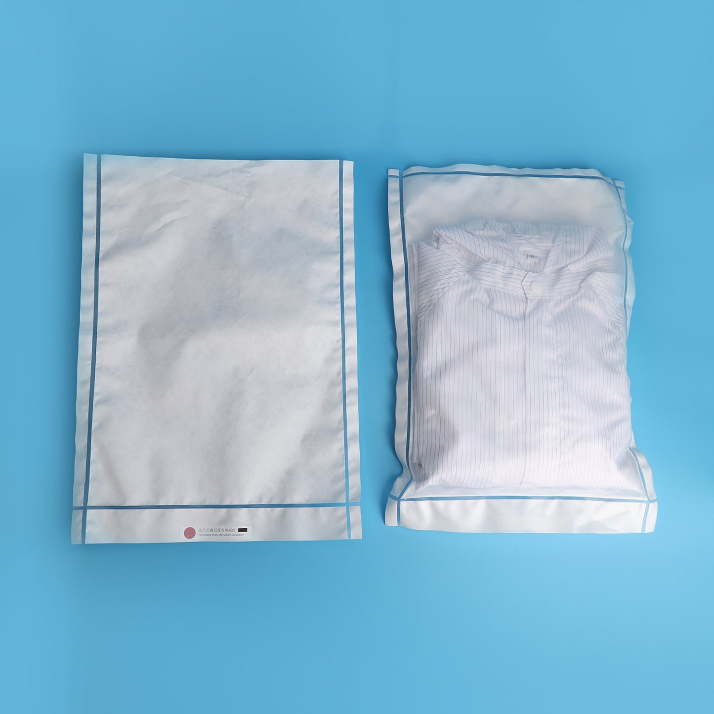 Sterile Breathable Bags for Cleanroom Packaging, HDPE Membrane