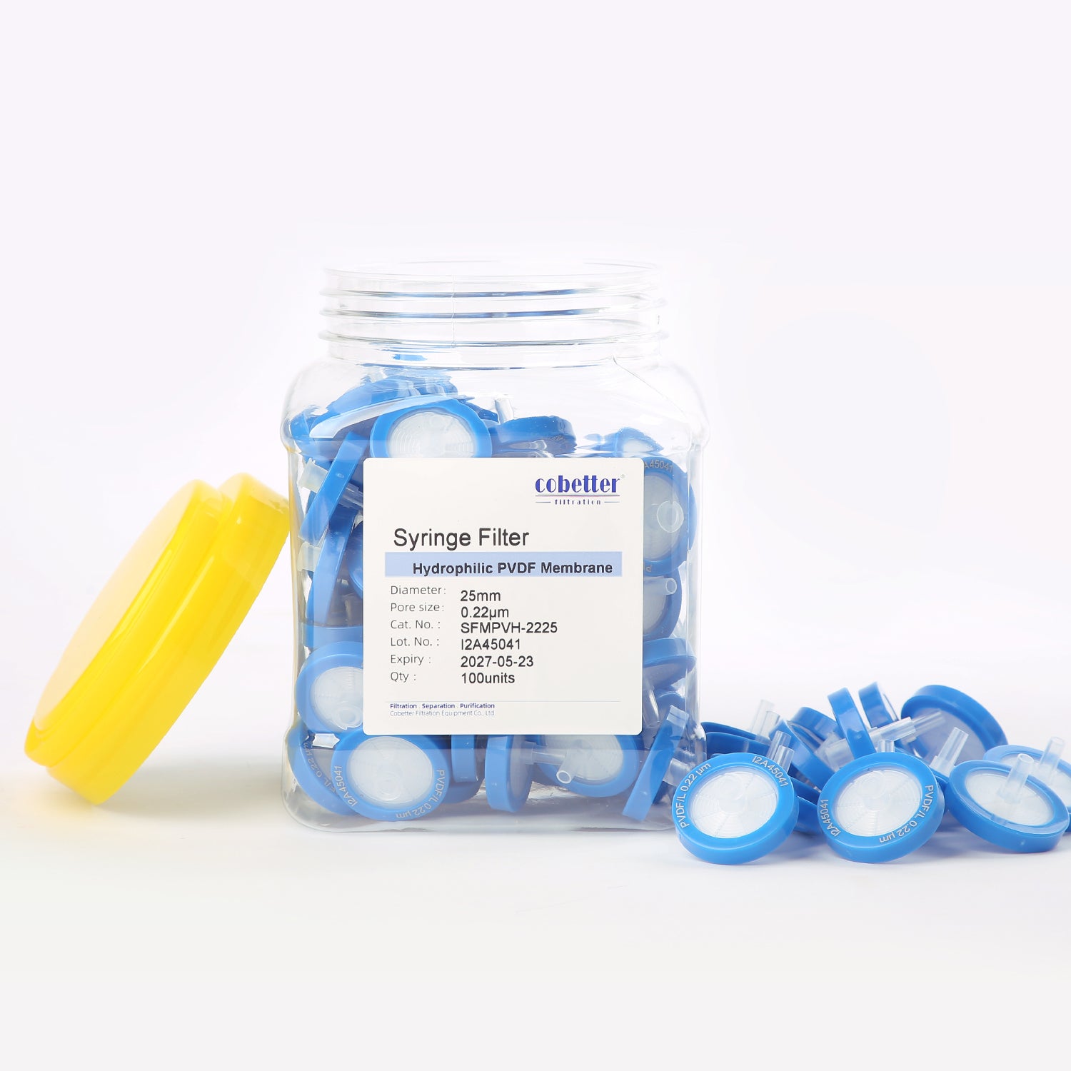 Hydrophilic PVDF Syringe Filters Non-sterile – Cobetter