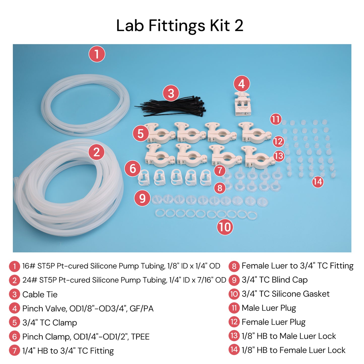 Fittings Kits for Lab Hollow Fiber Filter
