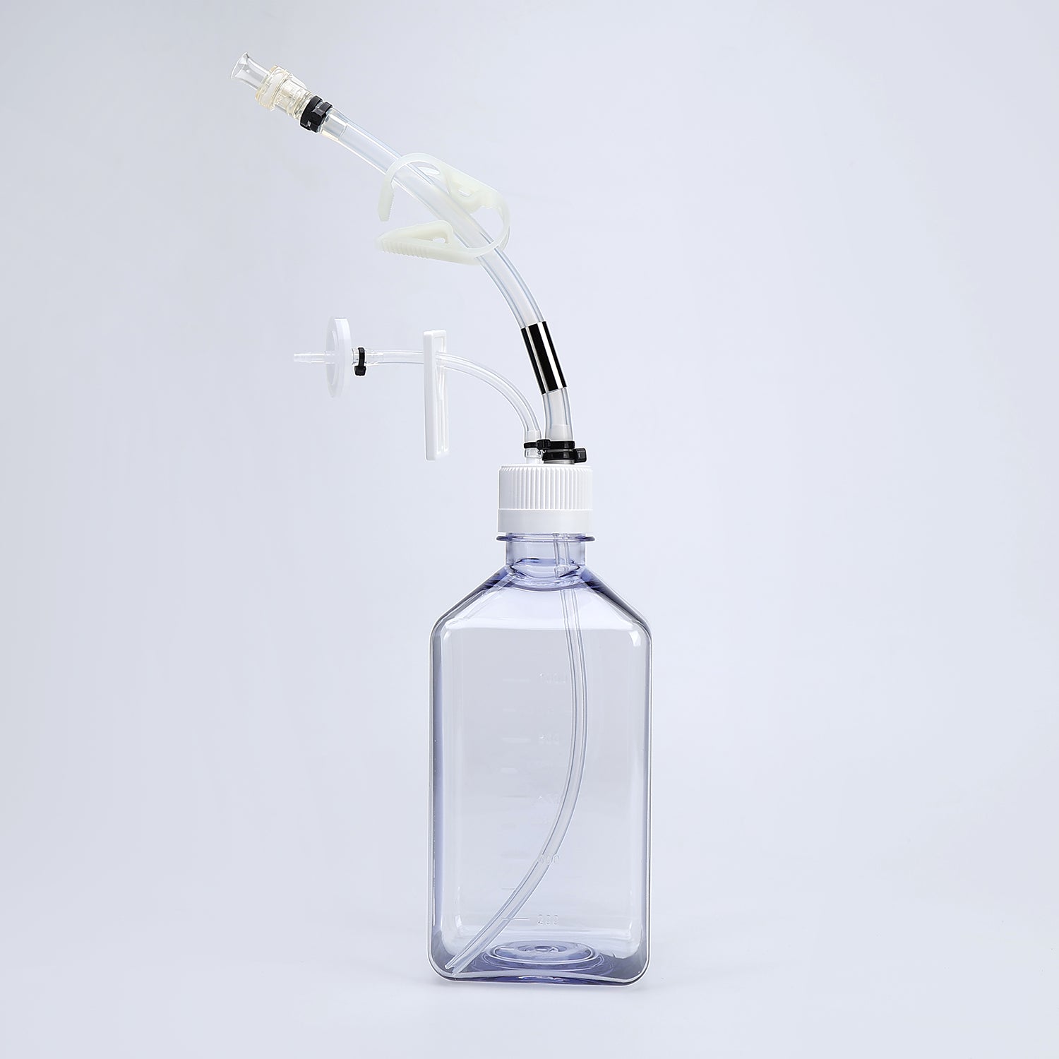2L Sterile PC Media Bottle, One Feed Line – Cobetter