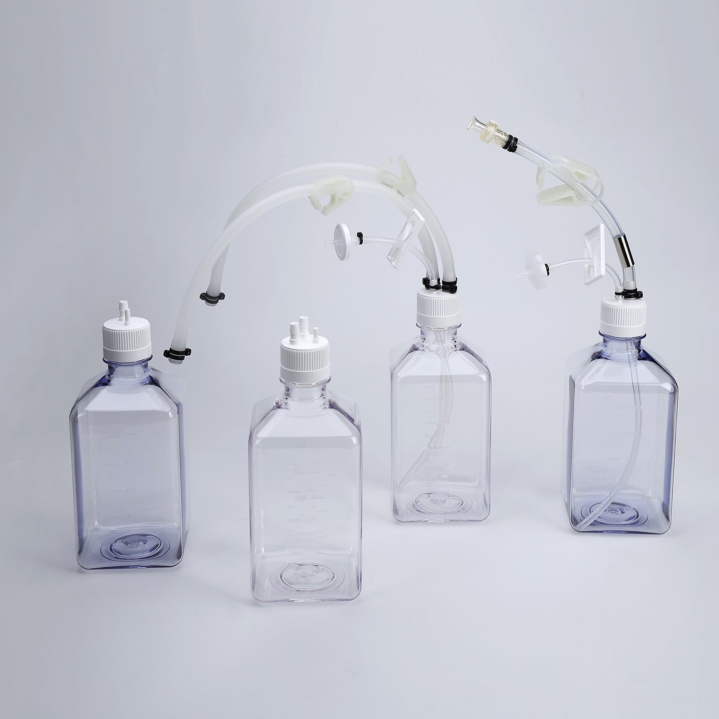 500mL Lifecube™ SSB Single-Use Bottle Assemblies, 2 Ports 1/4"-1/8" HB, Sterile 10/pk