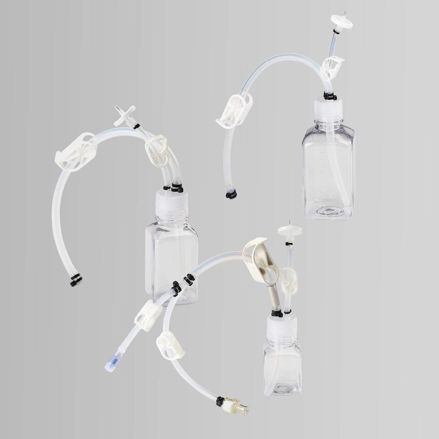 Lifecube™ SSB PETG Single-Use Bottle Assemblies with Thermoplastic Elastomer Tubing and Vent Filters, Sterile