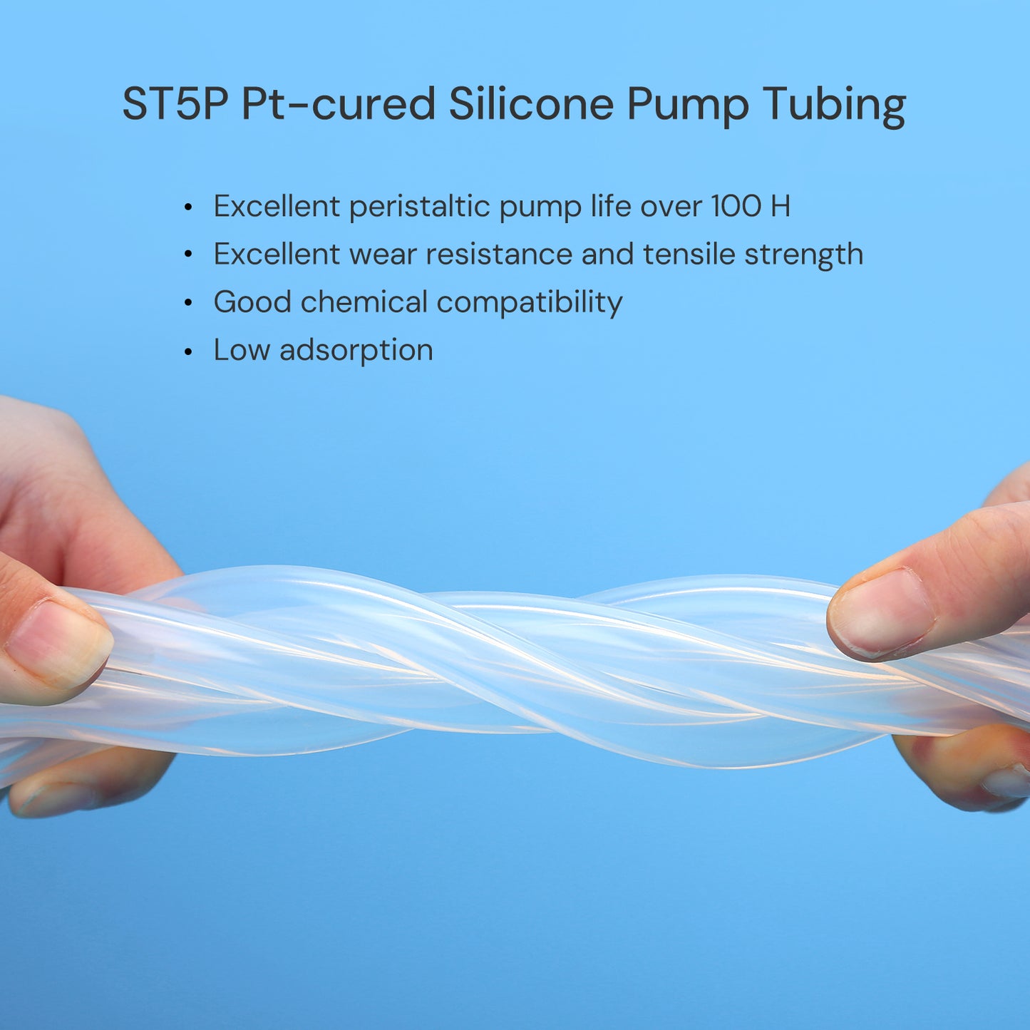 5m/15m Lifemeta™ ST5P Silicone Tubing for Peristaltic Pump 1/pk