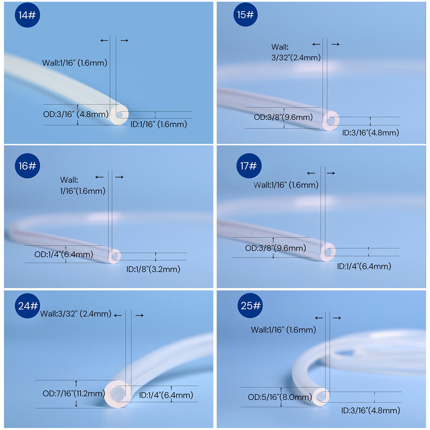 5m/15m Lifemeta™ ST5P Silicone Tubing for Peristaltic Pump 1/pk