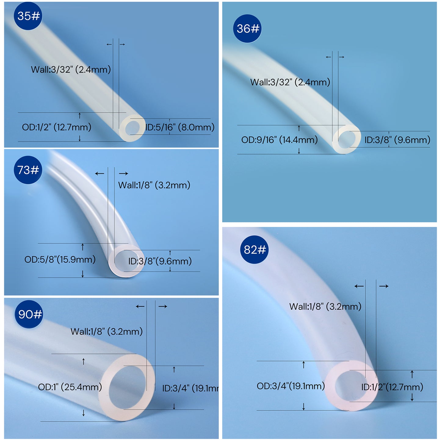 5m/15m Lifemeta™ ST5P Silicone Tubing for Peristaltic Pump 1/pk