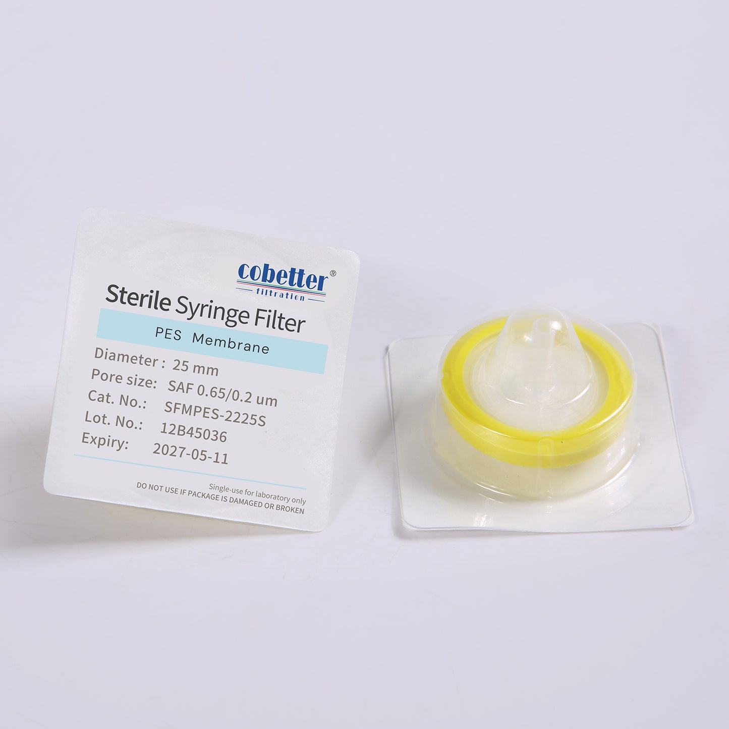 0.2μm PES Syringe Filters for Sterile Filtration, Sterile Individually Packed