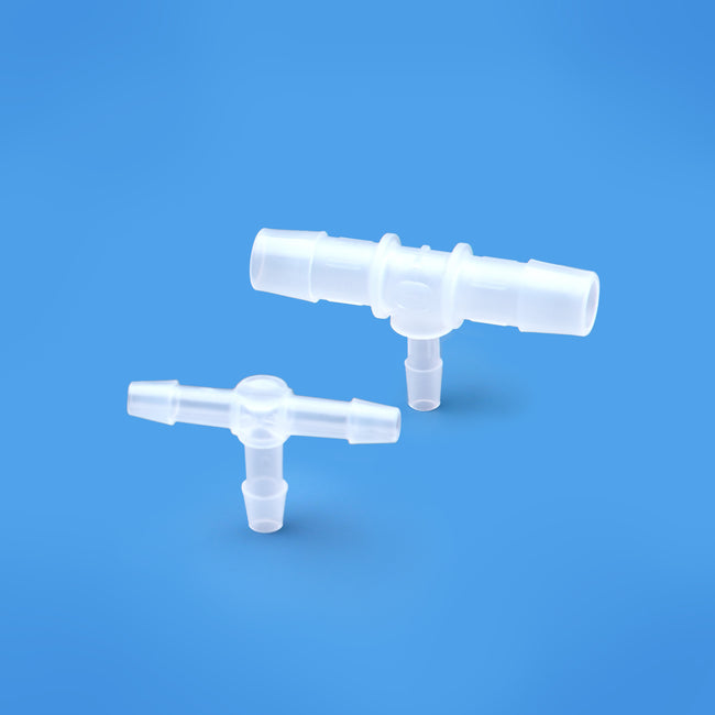 Polypropylene(PP) Pharmaceutical Tee Fittings 3-Way Joint 50/pk