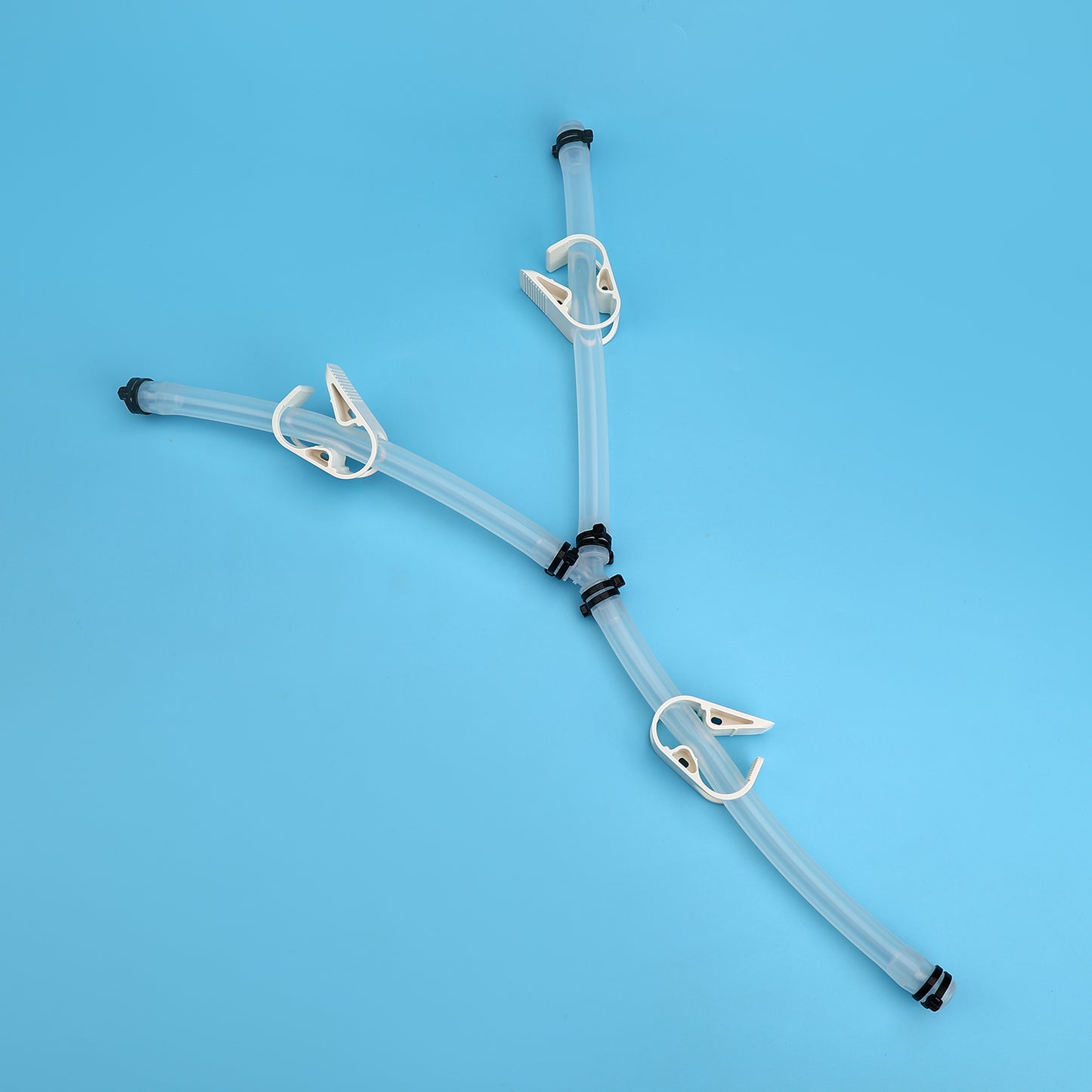 Single-Use Y-line Transfer Sets with Thermoplastic Elastomer Tubings and Tubing Plugs
