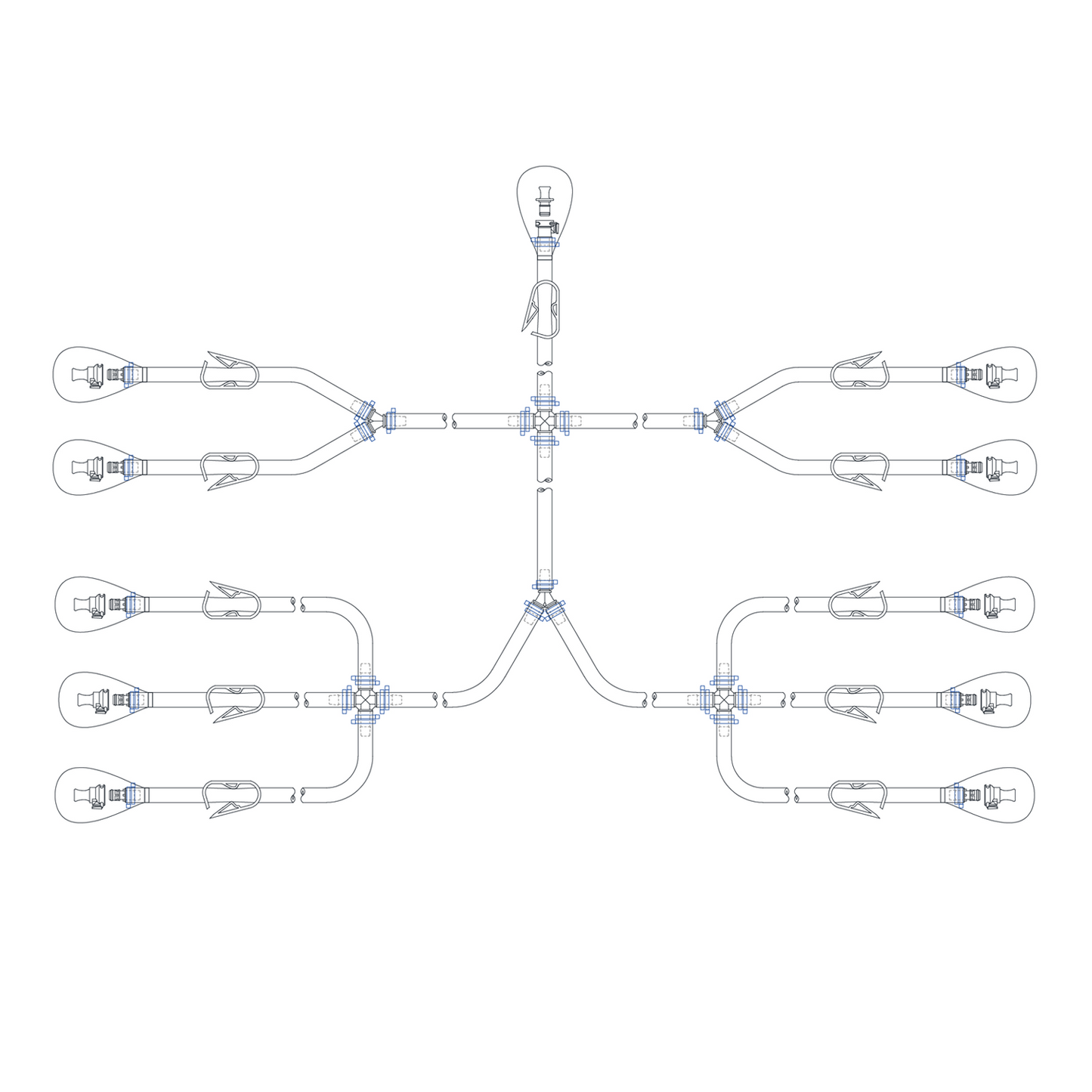 Standard Single-Use Manifold Assemblies, Sterile and Ready-to-use, 1 set/pk