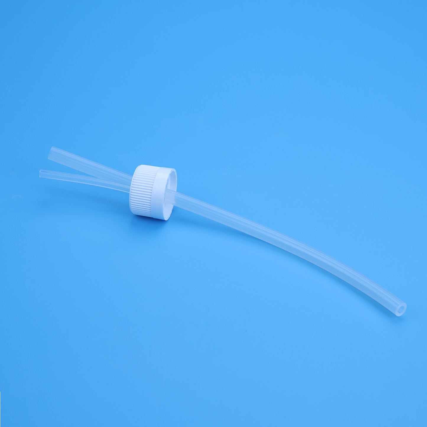 Molded Silicone Seal Cap, 38-430mm, Polypropylene Cap with Pt-cured Silicone Tubing, 2 ports, for Bottles and Carboys