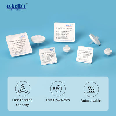 high flux PES syringe filter features