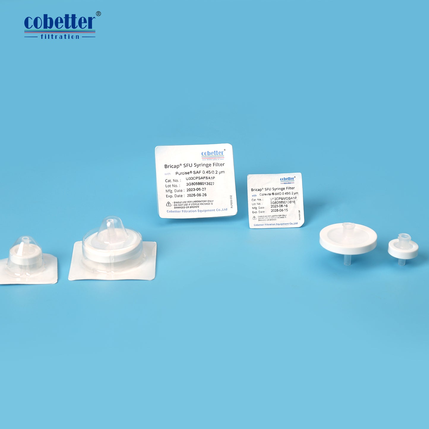 Purcise™ PLE 0.45 μm PES Syringe Filter for Filterability Study, Pack of 100