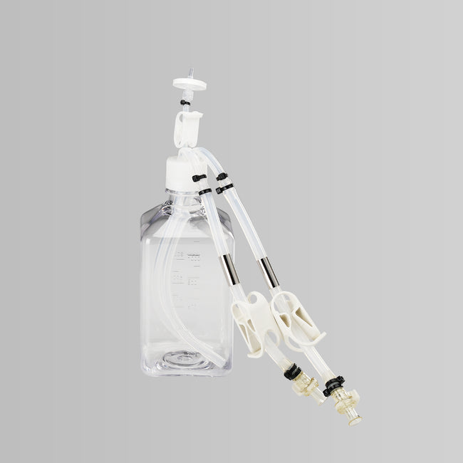 1L Lifecube™ SSB Single-Use Bottle Assemblies, 3 Ports 1/4"-1/4"-1/8" HB, Sterile 5/pk