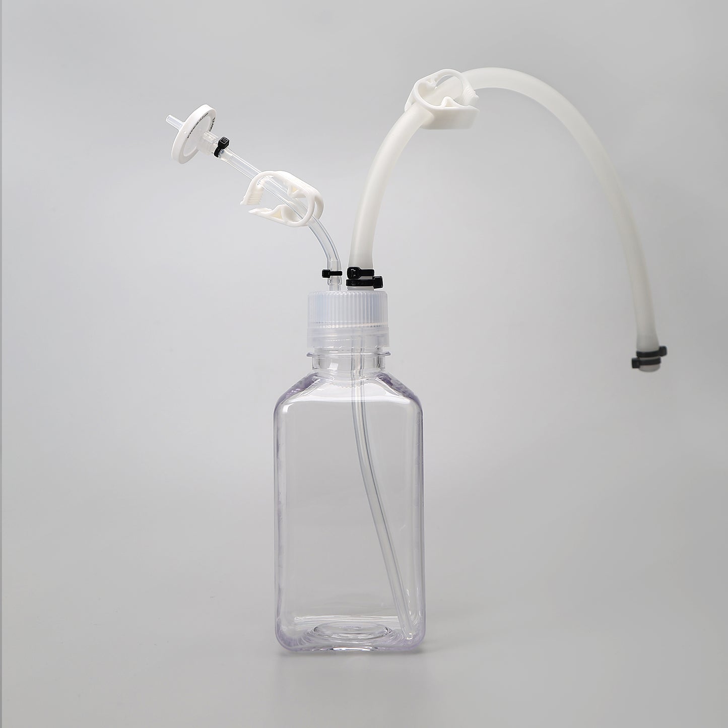 Lifecube™ SSB Single-Use Bottle Assemblies with Molded Silicone Cap, 3 Ports 1/4"-1/4"-1/8" HB Sterile