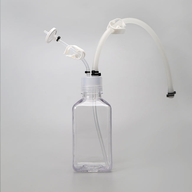 Lifecube™ SSB Single-Use Bottle Assemblies with Molded Silicone Cap, 3 Ports 1/4"-1/4"-1/8" HB Sterile