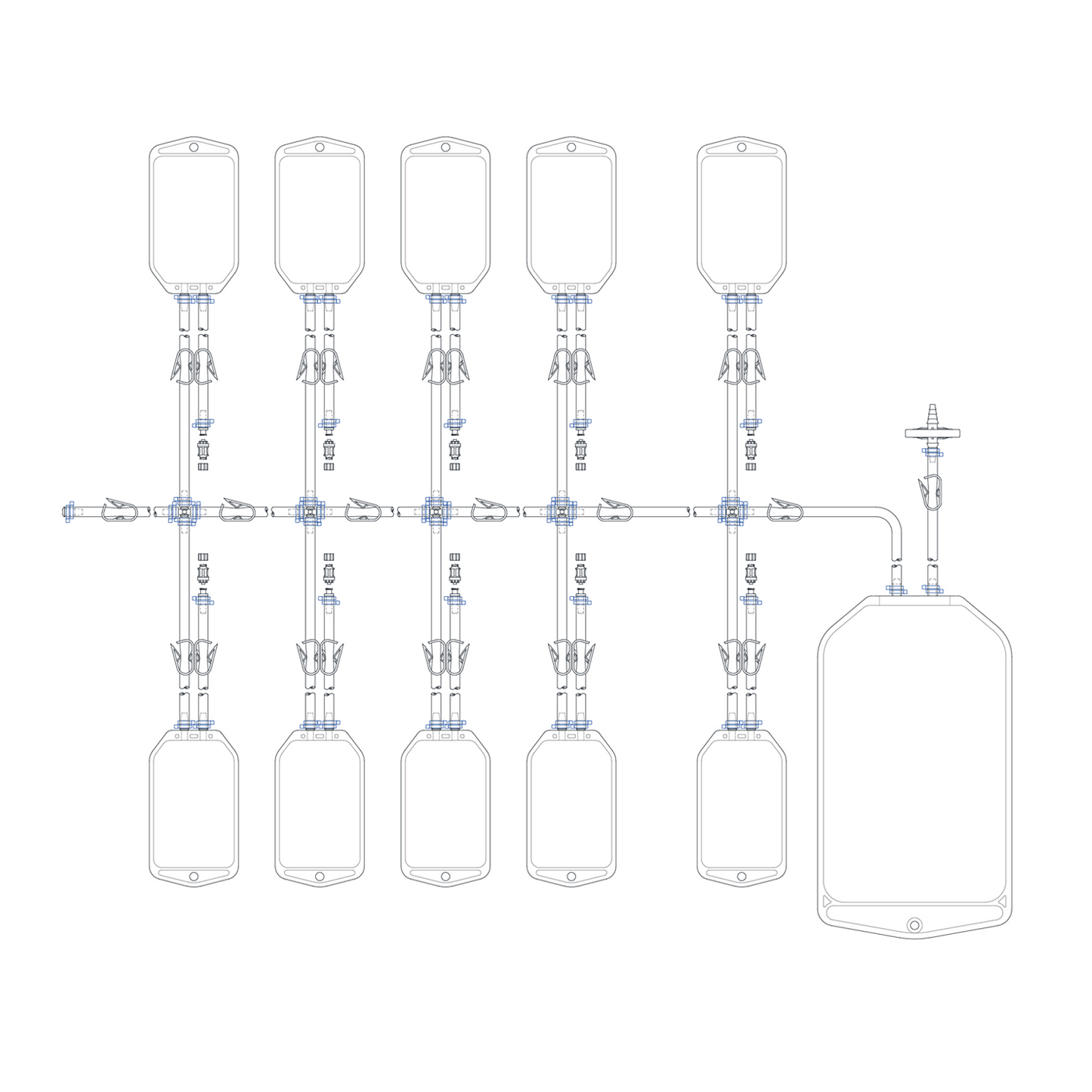 Standard Single-Use Multi-sampling Bag Assemblies, Sterile and Ready-to-use