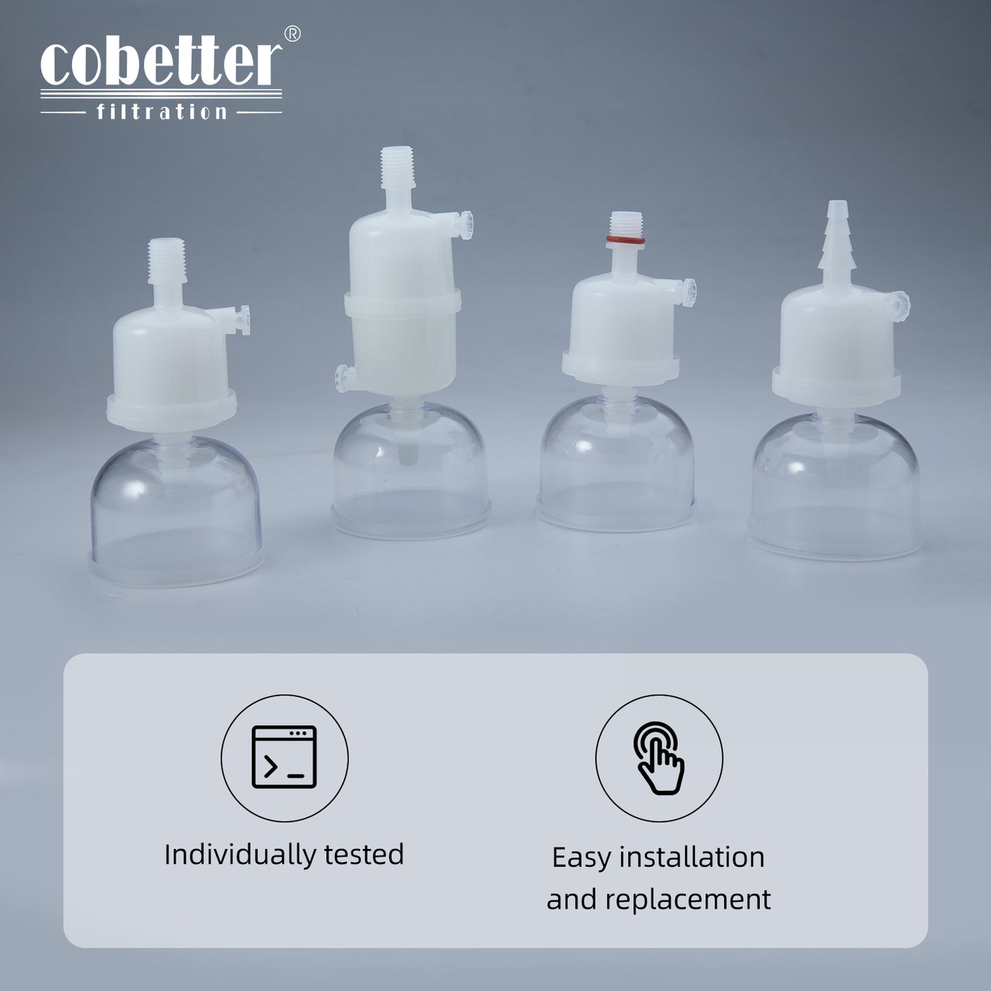 point of use PES capsule filter features