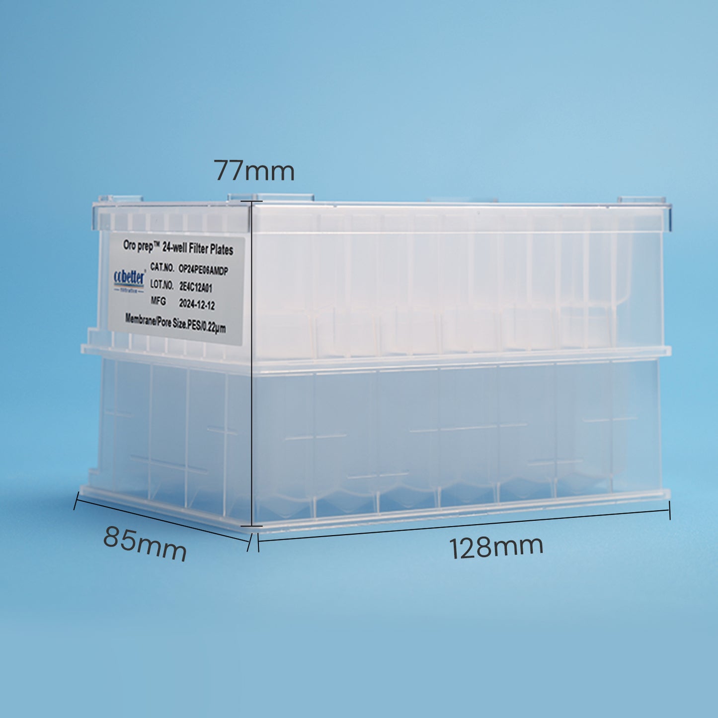 24-well Filter Plate, Pultrix™ XQ Anion Exchange Membrane, with Receiver Plate and Lid, Individually Packaged