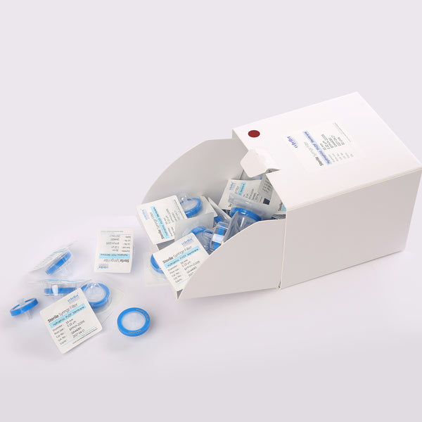 Sterile Hydrophophilic PVDF Syringe Filters 0.45 μm