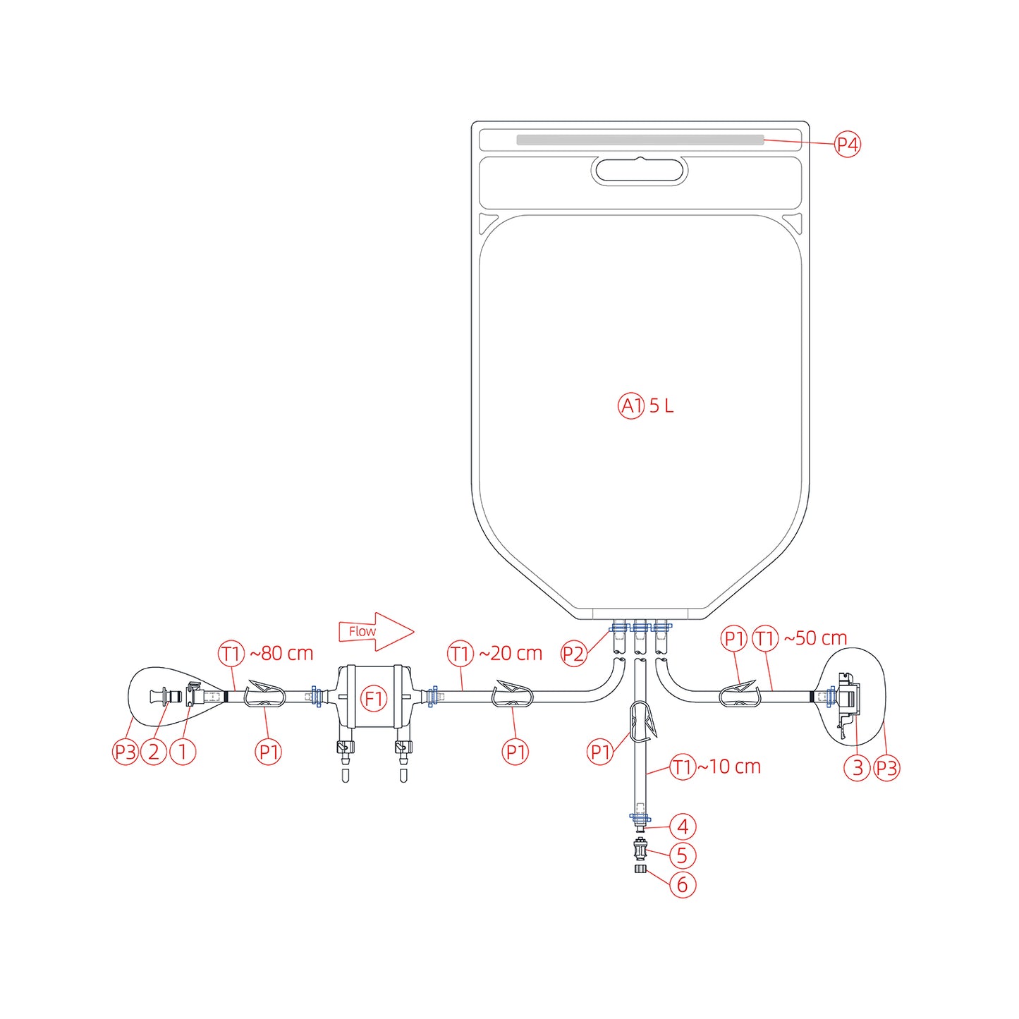 Lifecube™ Single-Use Bag with Capsule Filter Pre-sterile - Standard Configuration I