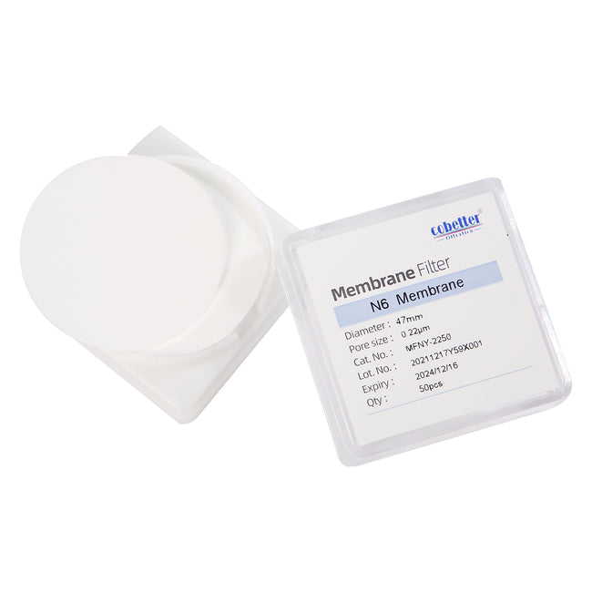 0.22um hydrophilic nylon disc membrane filter, diameter 47mm