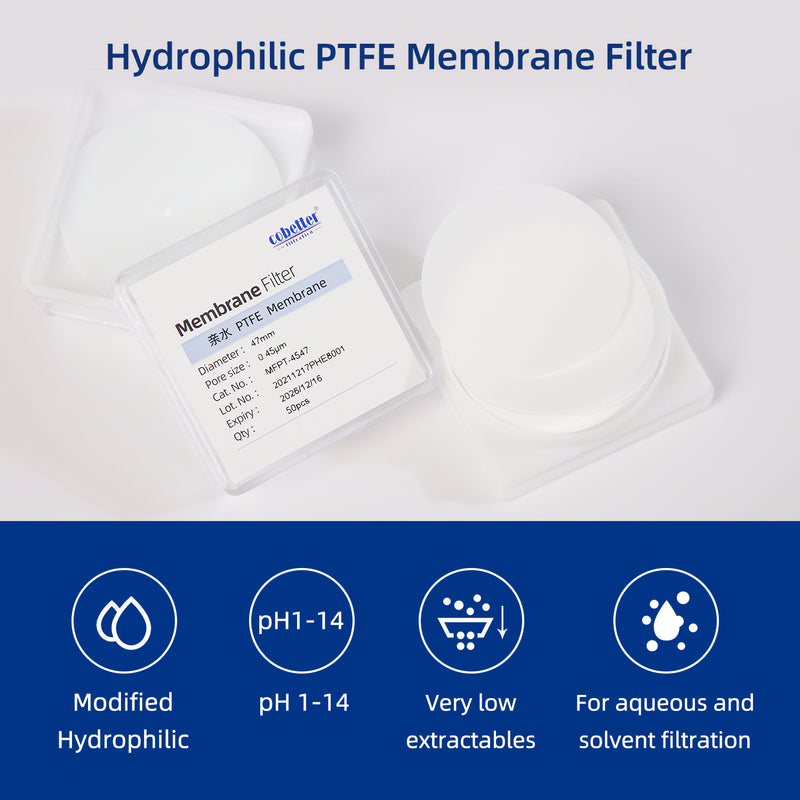 features of hydrophilic PTFE disc membrane filter