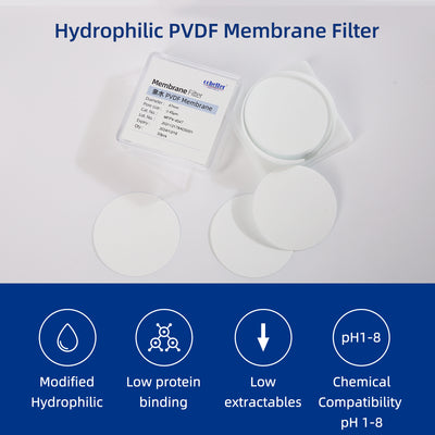 features of hydrophilic PVDF disc membrane filter