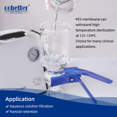 application of hydrophilic PES disc membrane filter