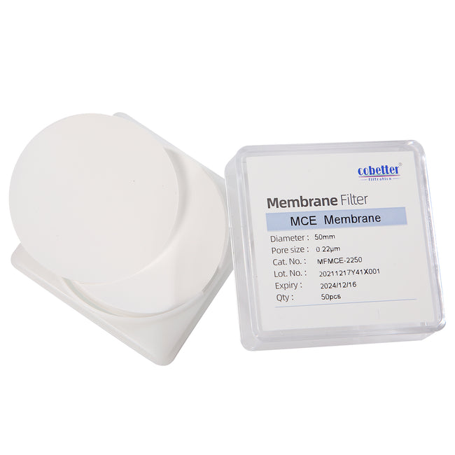 0.22um pydrophilic MCE disc membrane filter, diameter 50mm