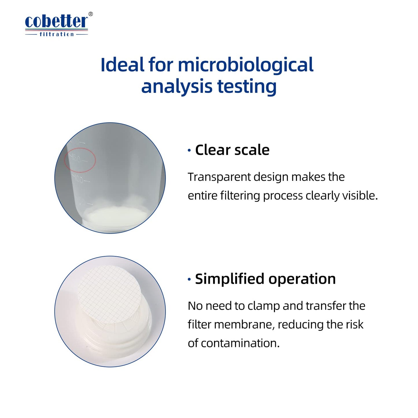 microbiological filter unit features