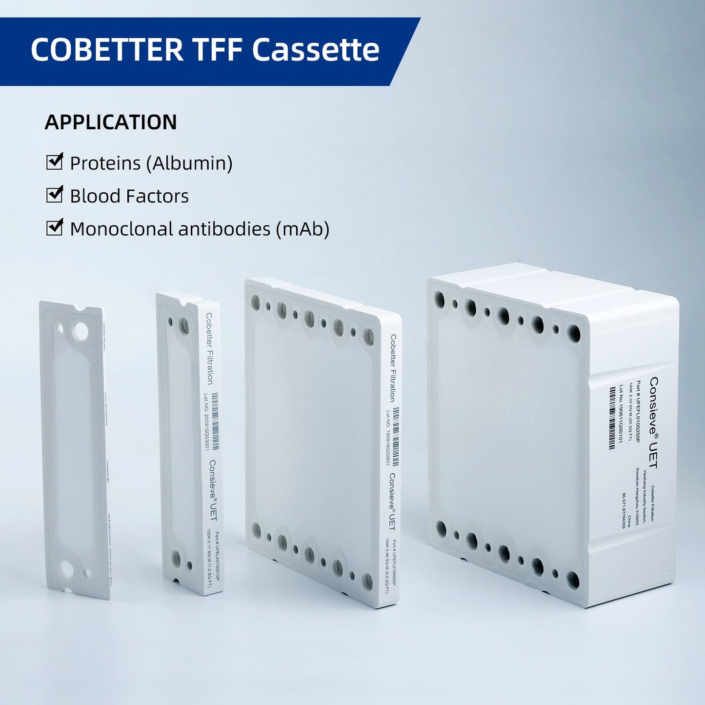 TFF Cassette PES membrane applications